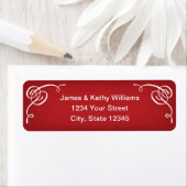 レッドクリスマス差出人住所ラベルシール ラベル (インサイチュ)