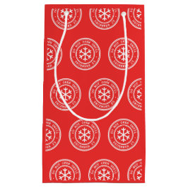 レッドクリスマス抱き枕まで開かない スモールペーパーバッグ