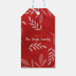 レッドクリスマス抱き枕 ギフトタグ