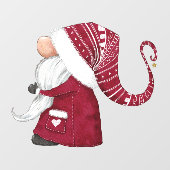 レッドクリスマス格言イラストレーション ウィンドウサイン (シート)