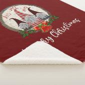 レッドクリスマス格言トレンディー小人 シェルパブランケット (3/4)