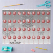 レッドクリファンシースマスオーナメントティッシュペーパー 薄葉紙 (クラフト)