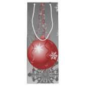 レッドクリファンシースマスオーナメント抱き枕 ワインギフトバッグ (裏面)