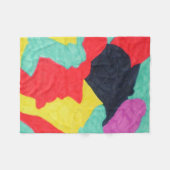 レッドクリーチャーフリースブランケット フリースブランケット (正面(横))