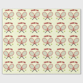 レッドクリームテニスカスタムをテーマにした文字any大事な行事 ラッピングペーパー (フラット)