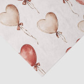 レッドクリームハートバルーン誕生日 薄葉紙 (詳細)