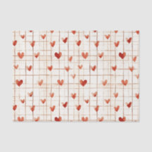 レッドクリームハート抽象芸術