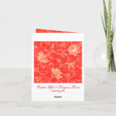 レッドクリームフローラサンキューカード サンキューカード (裏面)