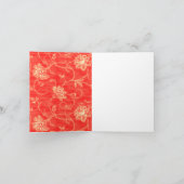 レッドクリームフローラサンキューカード サンキューカード (内部)