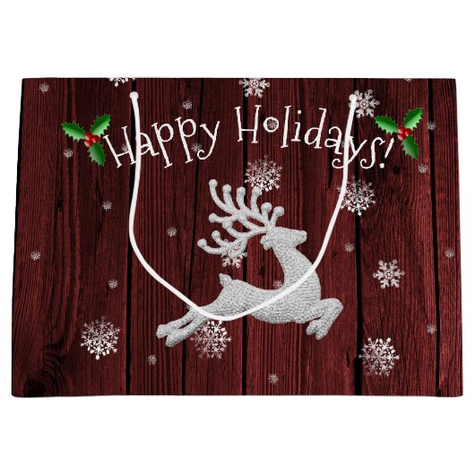 レッドクリ素朴スマストインデア抱き枕 ラージペーパーバッグ (正面)