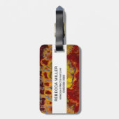 レッドクレイオラジャスパー ラゲッジタグ (裏面縦)