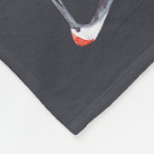 レッドクレーンMagnolia:日本の水色。 フリースブランケット (角)