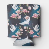 レッドクレーンMagnolia:日本の水色。 缶クーラー (裏面)