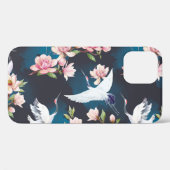 レッドクレーンMagnolia:日本の水色。 Case-Mate iPhoneケース (裏面 (横))