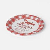 レッドクロウフィッシュシーフードパーティー婚約ピクニック ペーパープレート (アングル)