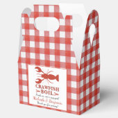 レッドクロウフィッシュボイルピクニックロブスター婚約パーティ フェイバーボックス (オープン)