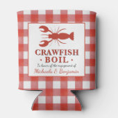 レッドクロウフィッシュロブスターパーティー婚約ピクニック 缶クーラー (裏面)