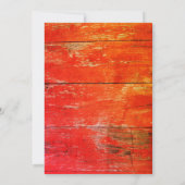 レッドクロウフィッシュ低カントリーの誕生日パーティー 招待状 (裏面)