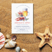 レッドクロウフィッシュ低カントリーの誕生日パーティー 招待状