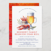 レッドクロウフィッシュ低カントリーボイルファミリー懇親会 招待状 (正面/裏面)