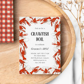 レッドクロウフィッシュ魚介生誕生会 招待状