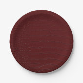 レッドクロコダイルスキンプリントワニス ペーパープレート (正面)