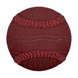 レッドクロコダイルスキンプリントワニス 野球ボール