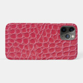 レッドクロコダイルスキンプリント Case-Mate iPhoneケース (裏面(横))
