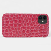レッドクロコダイル スキン柄 Case-Mate iPhoneケース (裏面(横))