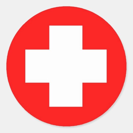 レッドクロス製品とデザイン! ラウンドシール (正面)