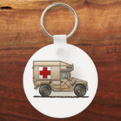 レッドクロス軍隊救急車キーチェーン キーホルダー (正面)