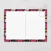 レッドクローバーシャムロックパターンセントパトリックの日 ポストカード (裏面)