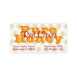 レッドクローバーハニージャー ラベル