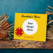 レッドクローバーリボンテンプレートバイケネス・ヨンチッチ フォトプラーク (側面)