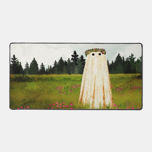 レッドクローバー幽霊 デスクマット (正面)