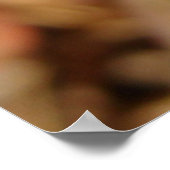 レッドクローバー花 ポスター (角)