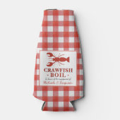 レッドクローフィッシュボイルロブスターパーティーエンゲージメントピクニック ボトルクーラー (正面)