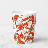 レッドクローフィッシュボイル シーフード バースデーパーティ 紙コップ (裏面)