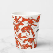 レッドクローフィッシュボイル シーフード バースデーパーティ 紙コップ (正面)