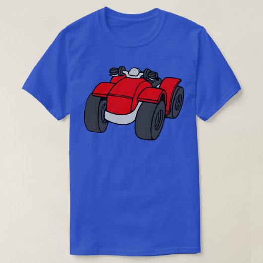 レッドクワッドバイクATV Tシャツ (デザイン正面)