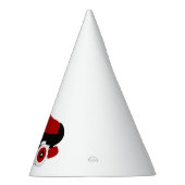 レッドクワッドローラーダービースケート パーティーハット (右)