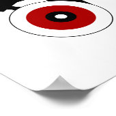 レッドクワッドローラーダービースケート ポスター (角)