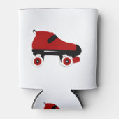 レッドクワッドローラーダービースケート 缶クーラー (正面)