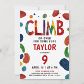 レッドクールロカラフルック登山アドベンチャーパーティー 招待状 (正面)