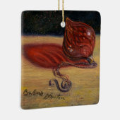 "レッドグラスオーナメント"オーナメント セラミックオーナメント (右)