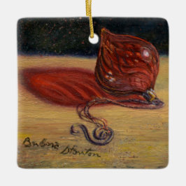 "レッドグラスオーナメント"オーナメント セラミックオーナメント