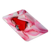 レッドグラスハートバラ花びら マグネット (右側)