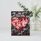 レッドグラフティハート ポストカード (スタンド正面)