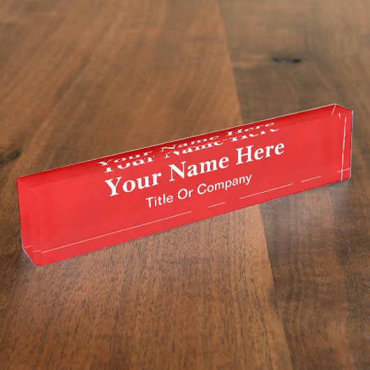 レッドグラマー デスクネームプレート (側面)