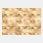 レッドグラム金ゴールドグラムストライプズ ラッピングペーパーシート (正面3)